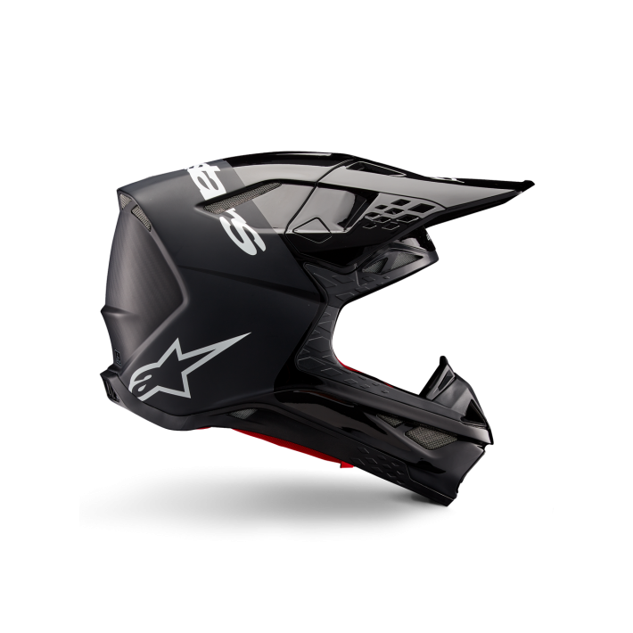 Capacete Alpinestars Supertech M10 Flood ECE 22.06 — Preto Cinzento escuro Mate / Brilhante