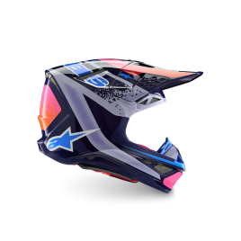 Capacete Alpinestars Supertech M10 Edição Limitada Records ECE 22.06 — Multicor Brilhante