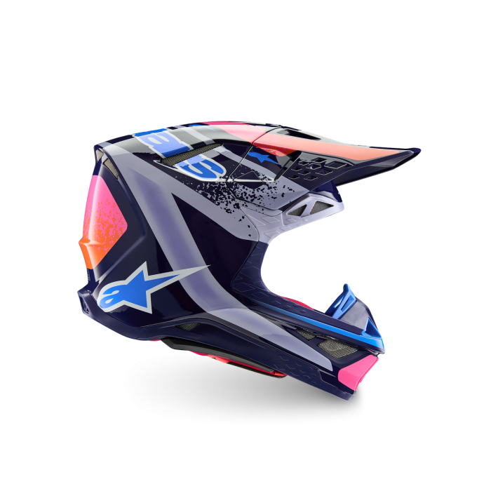 Capacete Alpinestars Supertech M10 Edição Limitada Records ECE 22.06 — Multicor Brilhante