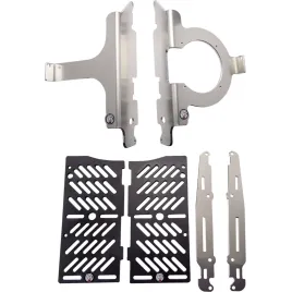 Proteções de radiador Xtrem AXP Racing BETA 350+ 20-23 — AX1584 — Preto, Vermelho, Prateado