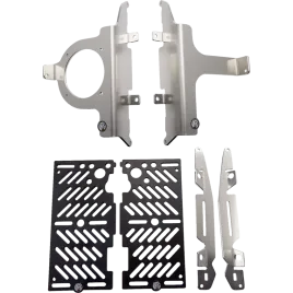 Proteções de radiador Xtrem AXP Racing KTM EXC 17-18/ TPI 19-23 — AX1593 — Preto, Prateado