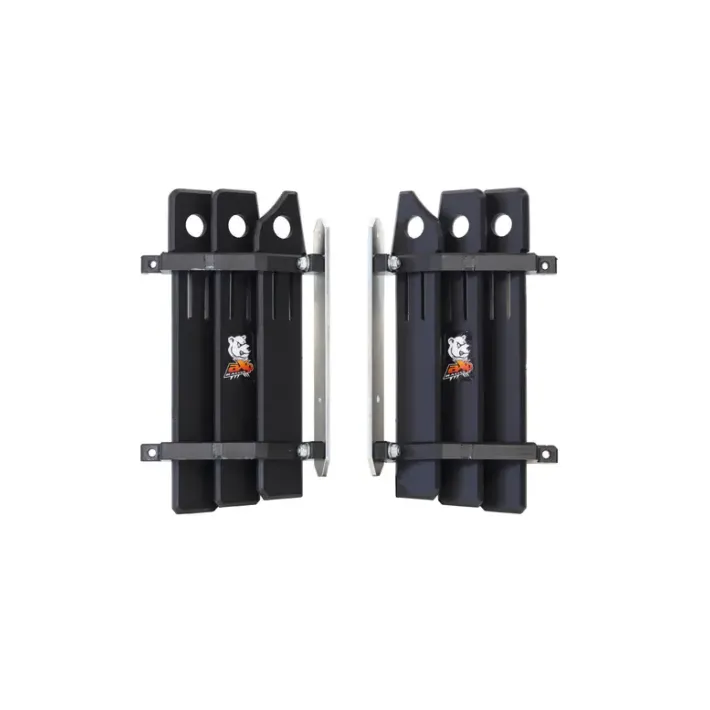Proteções de radiador HDPE AXP Racing FAST CLEAN DUCATI DESMO — AX1786 — Preto