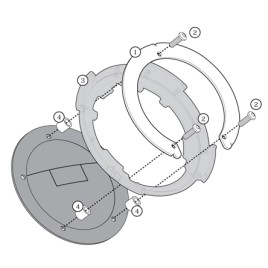 Flange Tanklock para saco de depósito Givi BF27