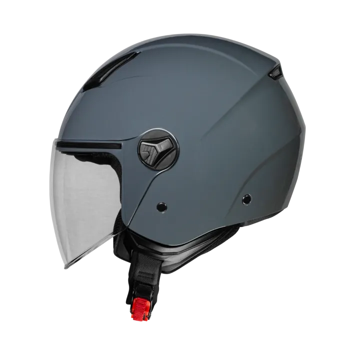 Capacete CMS D-JET — Liso Cinzento Nardo