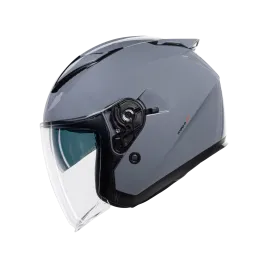 Capacete CMS MAXI-JET — Liso Cinzento Nardo