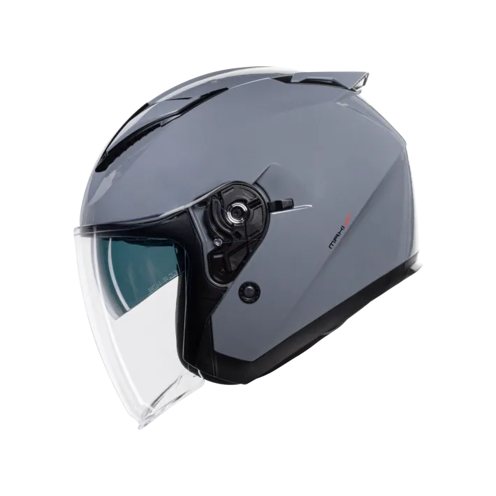 Capacete CMS MAXI-JET — Liso Cinzento Nardo