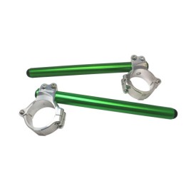 Avanços de guiador Accossato CP003 — cor do tubo: Verde; diâmetro da forquilha: 52 mm; cor da abraçadeira: Prateado; comprimento do tubo: 280 mm; tipo de tubo: Sem tampões