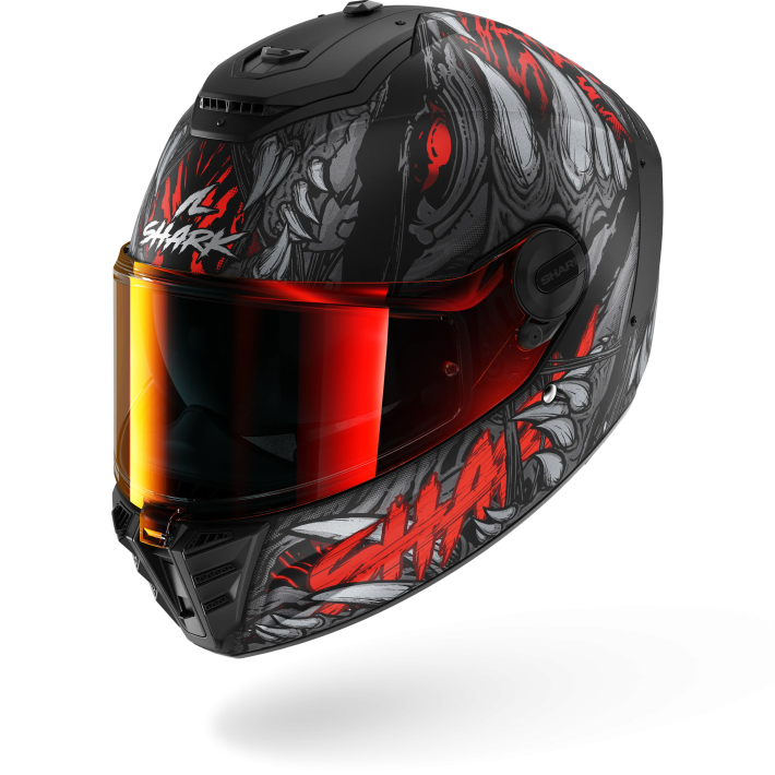 Capacete Shark SPARTAN RS Shaytan Matte Black Red Anthracite