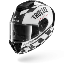 Capacete Shark SPARTAN RS FIBRE Raceshop White Black Red