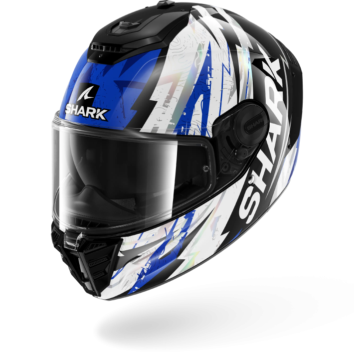 Capacete Shark SPARTAN RS Hibolt Black Blue Chrome
