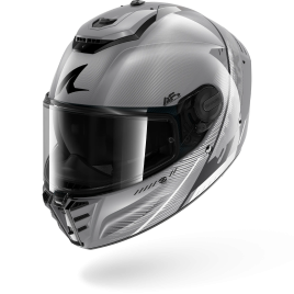 Capacete Shark SPARTAN RS FIBRE SPARTAN RS SPEED-TECH Silver White Black