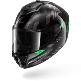 Capacete Shark SPARTAN RS FIBRE SKILFUL Black Anthracite Green