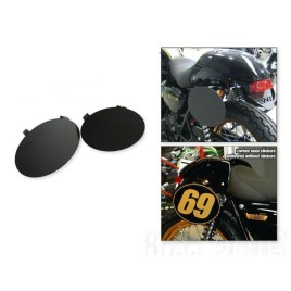 Par de painéis laterais ACCESS DESIGN — Kawasaki W650 / W800 — preto — PNLK005N