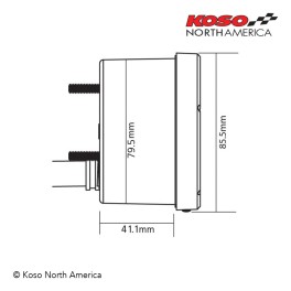CONTA-ROTAÇÕES universal KOSO D75 BA035150 Homologado